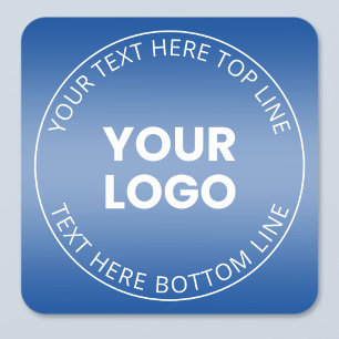 Ihr Logo mit oder ohne Farbabweichung Quadratischer Aufkleber