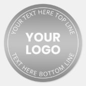 Ihr Logo mit oder ohne Farbabweichung Runder Aufkleber (Vorderseite)