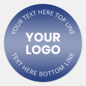 Ihr Logo mit oder ohne Farbabweichung Runder Aufkleber (Vorderseite)