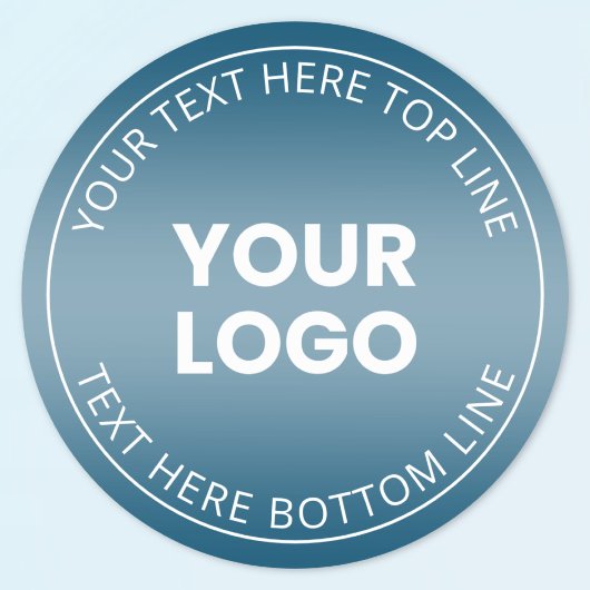 Ihr Logo mit oder ohne Farbabweichung Runder Aufkleber