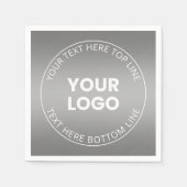 Ihr Logo mit oder ohne Farbabweichung Serviette (Vorderseite)