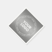 Ihr Logo mit oder ohne Farbabweichung Serviette (Ecke)