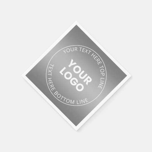 Ihr Logo mit oder ohne Farbabweichung Serviette (Ecke)