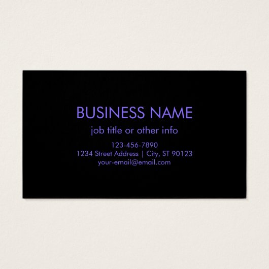 Ihr Logo & Modern Blue & Lila Ombre Gradient (Rückseite)