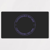 Ihr Logo & Modern Blue & Lila Ombre Gradient Etiketten (Design 1)