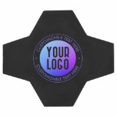 Ihr Logo & Modern Blue & Lila Ombre Gradient Fußball (Flach)