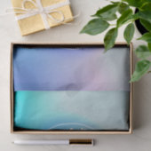 Ihr Logo | Modern Faltenfarbe Ombre & White Text Seidenpapier (Geschenk)