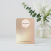 Ihr Logo Modern Gold Shimmer erhält Display Visitenkarte (Stehend Vorderseite)