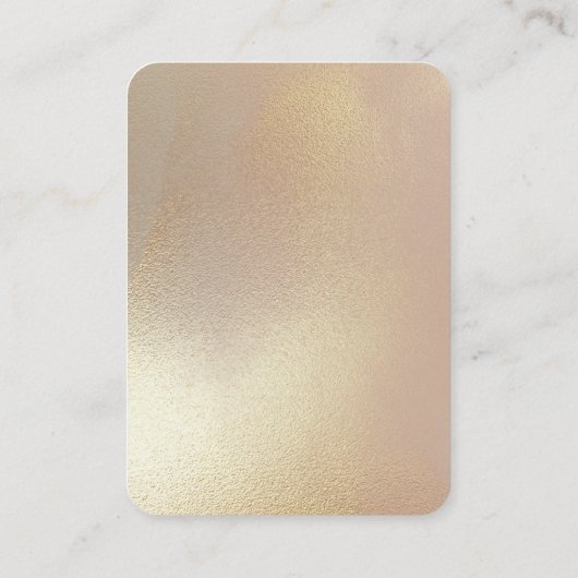 Ihr Logo Modern Gold Shimmer Juwelier Display Visitenkarte (Rückseite)