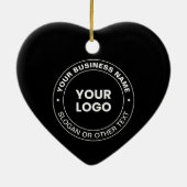 Ihr Logo | Moderne bearbeitbare Texte und Elemente Keramik Ornament (Hinten)