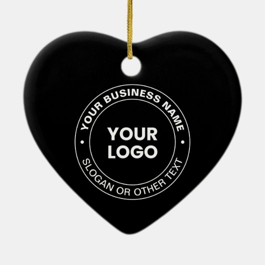 Ihr Logo | Moderne bearbeitbare Texte und Elemente Keramik Ornament (Hinten)