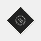 Ihr Logo | Moderne bearbeitbare Texte und Elemente Serviette (Ecke)