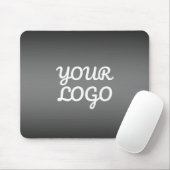 Ihr Logo & moderne dunkelgraue editierbare Farb-Om Mousepad (Mit Mouse)