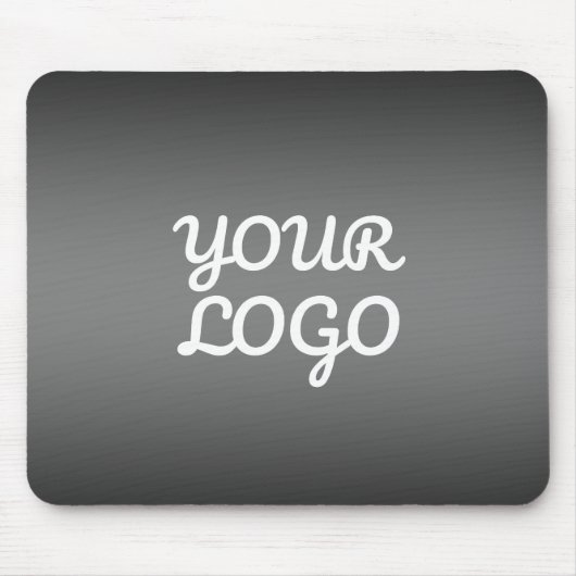 Ihr Logo & moderne dunkelgraue editierbare Farb-Om Mousepad (Vorne)