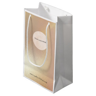 Ihr Logo Moderne Gold Shimmer Produktverpackung Kleine Geschenktüte
