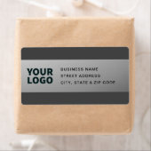 Ihr Logo | Moderne graue Rücksendeadresse (Insitu)