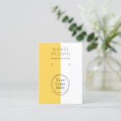 Ihr Logo Moderne Minimalistische Ohrring-Display-K Visitenkarte (Stehend Vorderseite)