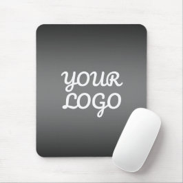 Ihr Logo & Modernes einfaches Ombre | Dunkelgrau Mousepad