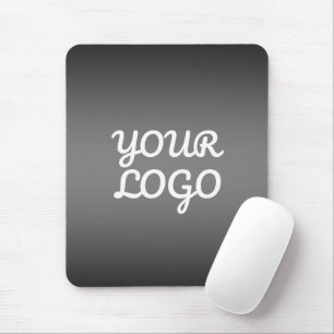 Ihr Logo & Modernes einfaches Ombre   Dunkelgrau Mousepad