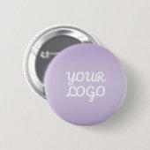 Ihr Logo & modernes einfaches Ombre | Lavendel Button (Vorne & Hinten)