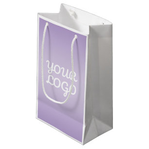 Ihr Logo & modernes einfaches Ombre Lavendel Kleine Geschenktüte
