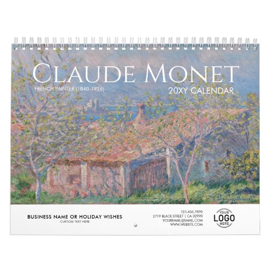 Ihr Logo Monet Art Business Geschenk Werbeaktion 2 Kalender (Titelbild)