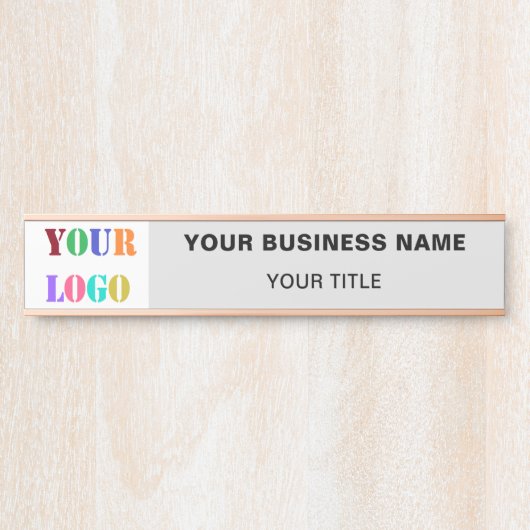 Ihr Logo Name Info Colour Company Türzeichen Türschild (Vorderseite )