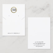 Ihr Logo | Necklace Earring Juwelier Display Visitenkarte (Vorne/Hinten)
