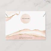 Ihr Logo-Nekklasenkarte-Blush & Gold Groß Visitenkarte (Vorderseite)