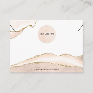 Ihr Logo-Nekklasenkarte-Blush & Gold Groß Visitenkarte