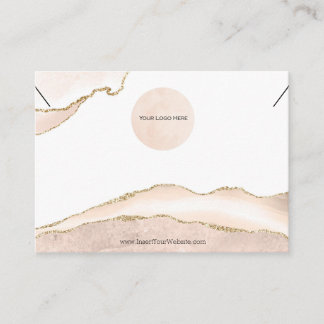 Ihr Logo-Nekklasenkarte-Blush & Gold Groß Visitenkarte