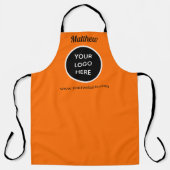 Ihr Logo Neonorange Website Gelbes Geschäft Schürze (Vorderseite)