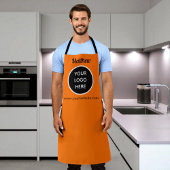 Ihr Logo Neonorange Website Gelbes Geschäft Schürze