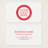 Ihr Logo oder anderes Bild | Weihnachten weiß und  (Vorne & Hinten)