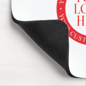 Ihr Logo oder anderes Bild | Weihnachten weiß und  Mousepad (Ecke)
