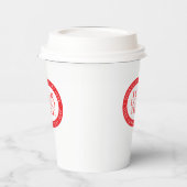 Ihr Logo oder anderes Bild | Weihnachten weiß und  Pappbecher (Links)