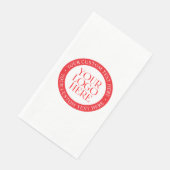 Ihr Logo oder anderes Bild | Weihnachten weiß und Serviette (Ecke)