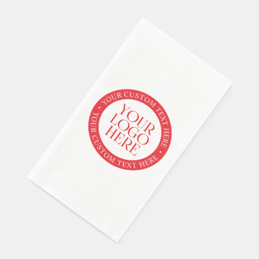 Ihr Logo oder anderes Bild | Weihnachten weiß und  Serviette (Ecke)