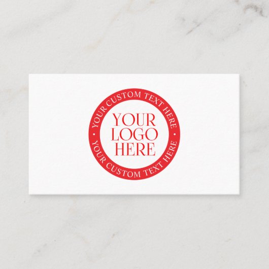 Ihr Logo oder anderes Bild | Weihnachten weiß und Visitenkarte (Vorderseite)