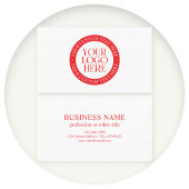 Ihr Logo oder anderes Bild | Weihnachten weiß und Visitenkarte