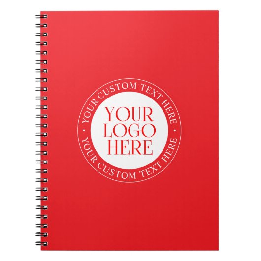 Ihr Logo oder anderes Bild | Weihnachtsrot und Wei Notizblock (Vorderseite)