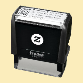 Ihr Logo oder Art-DIY-Name Adresse Telefon Serient Permastempel