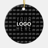 Ihr Logo oder Bild als gekacheltes Muster mit groß Keramik Ornament (Vorne)