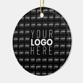 Ihr Logo oder Bild als gekacheltes Muster mit groß Keramik Ornament (Links)
