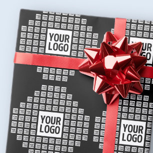 Ihr Logo oder Bild   Einzigartiges modernes Muster Geschenkpapier