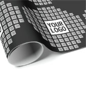 Ihr Logo oder Bild | Einzigartiges modernes Muster Geschenkpapier (Rolleneckpunkt)