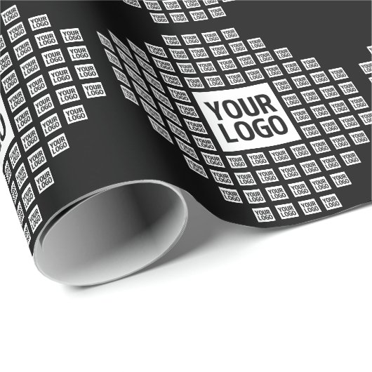 Ihr Logo oder Bild | Einzigartiges modernes Muster Geschenkpapier (Rolleneckpunkt)