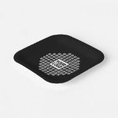 Ihr Logo oder Bild | Einzigartiges modernes Muster Pappteller (Gewinkelt)