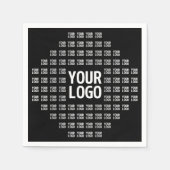 Ihr Logo oder Bild | Einzigartiges modernes Muster Serviette (Vorderseite)