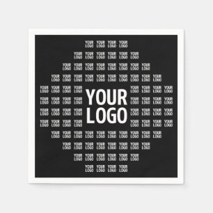 Ihr Logo oder Bild Einzigartiges modernes Muster Serviette